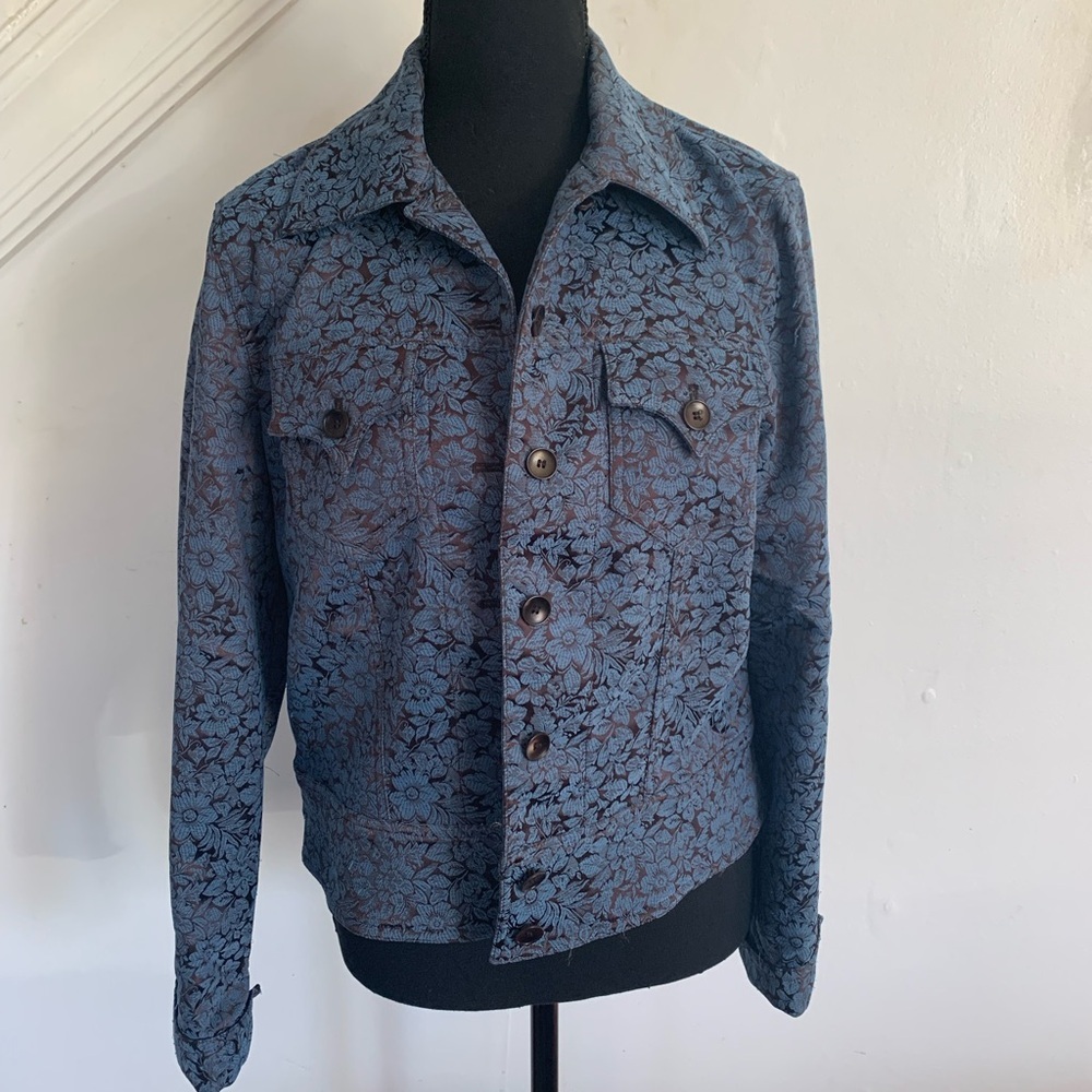 Floral Denim Women’s Jacket